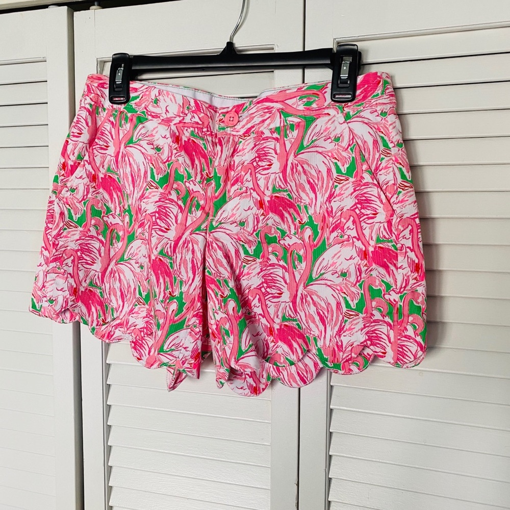 🩳Lilly Pulitzer Buttercup Shorts Pink Colony sz 2